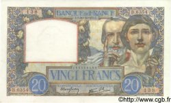 20 Francs TRAVAIL ET SCIENCE FRANCE  1941 F.12.19 SPL
