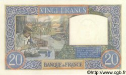 20 Francs TRAVAIL ET SCIENCE FRANCE  1941 F.12.20 NEUF