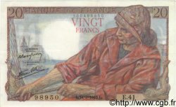 20 Francs PÊCHEUR FRANCE  1942 F.13.03 SUP