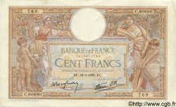 100 Francs LUC OLIVIER MERSON type modifié FRANCE  1938 F.25.29 TTB+