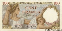 100 Francs SULLY FRANCE  1941 F.26.63 SUP