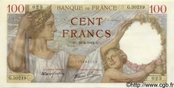 100 Francs SULLY FRANCE  1942 F.26.70 SPL
