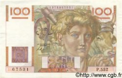 100 Francs JEUNE PAYSAN FRANCE  1953 F.28.38 TTB