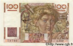 100 Francs JEUNE PAYSAN FRANCE  1954 F.28.42 SPL