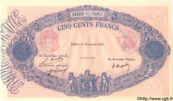 500 Francs BLEU ET ROSE FRANCE  1921 F.30.00x NEUF