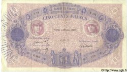 500 Francs BLEU ET ROSE FRANCE  1900 F.30.10 TB+