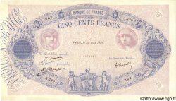 500 Francs BLEU ET ROSE FRANKREICH  1924 F.30.28 fVZ
