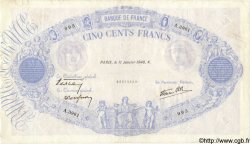 500 Francs BLEU ET ROSE modifié FRANCE  1940 F.31.56 TB