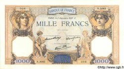 1000 Francs CÉRÈS ET MERCURE type modifié FRANCE  1937 F.38.05 SUP+