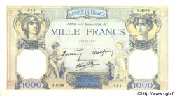 1000 Francs CÉRÈS ET MERCURE type modifié FRANCE  1938 F.38.29