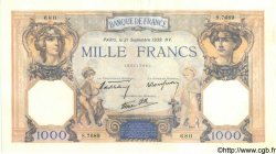 1000 Francs CÉRÈS ET MERCURE type modifié FRANCE  1939 F.38.37 pr.SPL