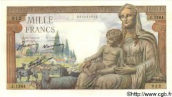 1000 Francs DÉESSE DÉMÉTER FRANCE  1942 F.40.07 SPL+
