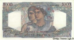 1000 Francs MINERVE ET HERCULE FRANCE  1950 F.41.33 SPL+