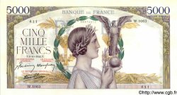 5000 Francs VICTOIRE Impression à plat FRANCE  1942 F.46.42 pr.SPL