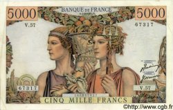 5000 Francs TERRE ET MER FRANCE  1951 F.48.04 TTB+