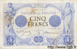 5 Francs NOIR FRANCE  1872 F.01.08 pr.TB