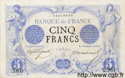 5 Francs NOIR FRANCE  1872 F.01.10