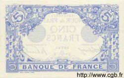 5 Francs BLEU FRANCE  1915 F.02.25 UNC-