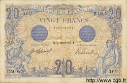 20 Francs BLEU FRANCE  1913 F.10.03 TB à TTB