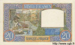 20 Francs TRAVAIL ET SCIENCE FRANCE  1939 F.12.01 TTB+ à SUP