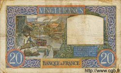 20 Francs TRAVAIL ET SCIENCE FRANCE  1940 F.12.03 TB