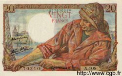 20 Francs PÊCHEUR FRANCE  1944 F.13.08 NEUF