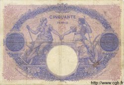 50 Francs BLEU ET ROSE FRANCE  1911 F.14.24 pr.TTB