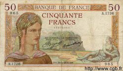 50 Francs CÉRÈS FRANCE 1935 F.17.09