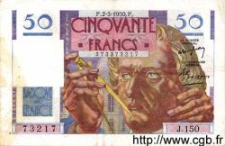 50 Francs LE VERRIER FRANCE  1950 F.20.14 TTB