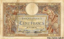 100 Francs LUC OLIVIER MERSON type modifié FRANCE  1938 F.25.11 pr.TB