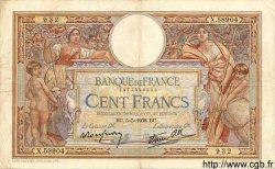 100 Francs LUC OLIVIER MERSON type modifié FRANCE  1938 F.25.17 pr.TTB