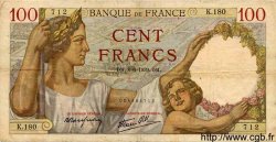 100 Francs SULLY FRANCE  1939 F.26.02