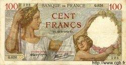 100 Francs SULLY FRANCE  1939 F.26.05 TTB