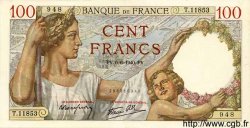 100 Francs SULLY FRANCE  1940 F.26.31 SUP