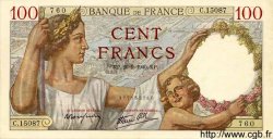 100 Francs SULLY FRANCE  1940 F.26.38 SPL
