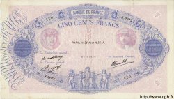 500 Francs BLEU ET ROSE modifié FRANCE  1937 F.31.02 TTB