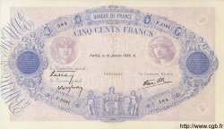 500 Francs BLEU ET ROSE modifié FRANCE  1939 F.31.23 TTB+