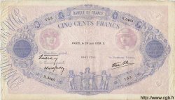 500 Francs BLEU ET ROSE modifié FRANCE  1939 F.31.35 TB+