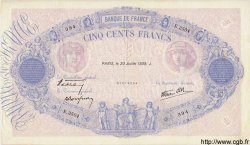 500 Francs BLEU ET ROSE modifié FRANCE  1939 F.31.37 TTB+