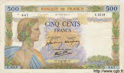 500 Francs LA PAIX FRANCE  1941 F.32.18 pr.TTB