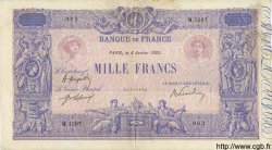 1000 Francs BLEU ET ROSE FRANCE  1920 F.36.35 pr.TTB