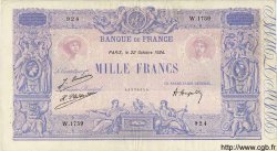 1000 Francs BLEU ET ROSE FRANCE  1924 F.36.41