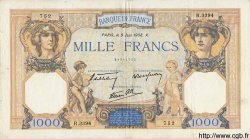 1000 Francs CÉRÈS ET MERCURE type modifié FRANCE  1938 F.38.18 TTB