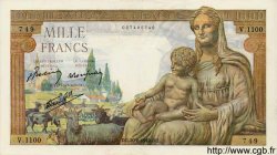 1000 Francs DÉESSE DÉMÉTER FRANCE  1942 F.40.05 SUP