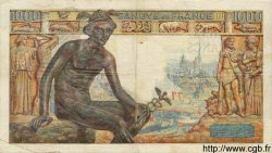 1000 Francs DÉESSE DÉMÉTER FRANCE  1943 F.40.19 TB+
