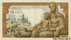 1000 Francs DÉESSE DÉMÉTER FRANCE  1943 F.40.40 TTB+ à SUP
