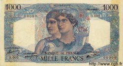 1000 Francs MINERVE ET HERCULE FRANCE  1945 F.41.01Sp2 SUP