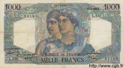 1000 Francs MINERVE ET HERCULE FRANCE  1949 F.41.26 TTB