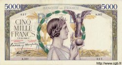 5000 Francs VICTOIRE Impression à plat FRANCE  1939 F.46.13 TTB+