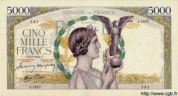 5000 Francs VICTOIRE Impression à plat FRANKREICH 1944 F.46.50